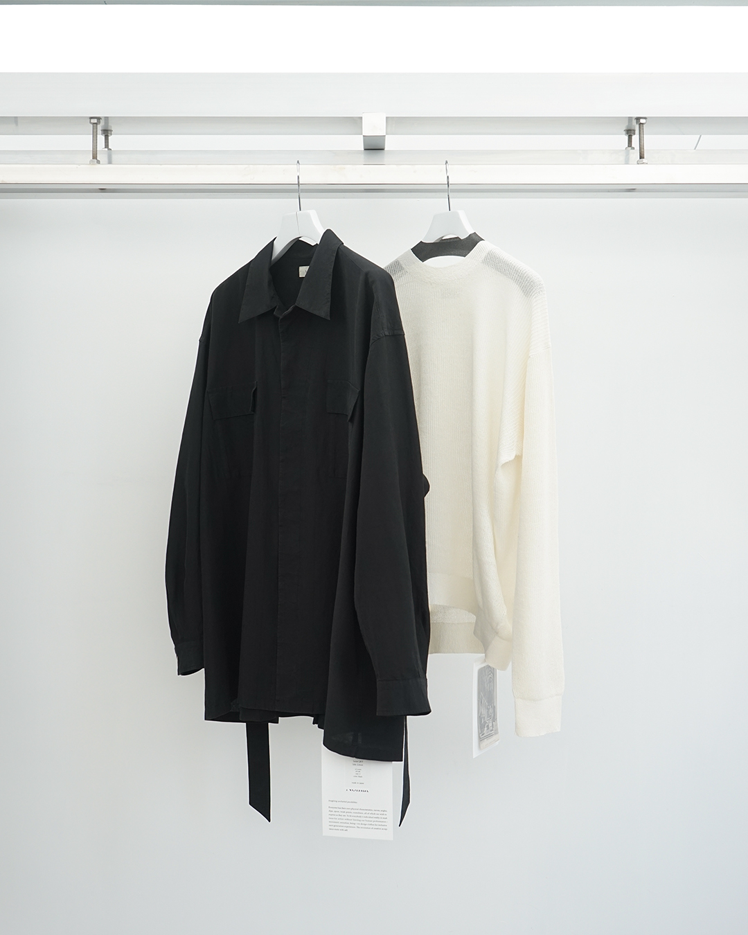【Nomàt (ノマット) 】　シャツのように羽織れるサファリジャケットとシルクニット