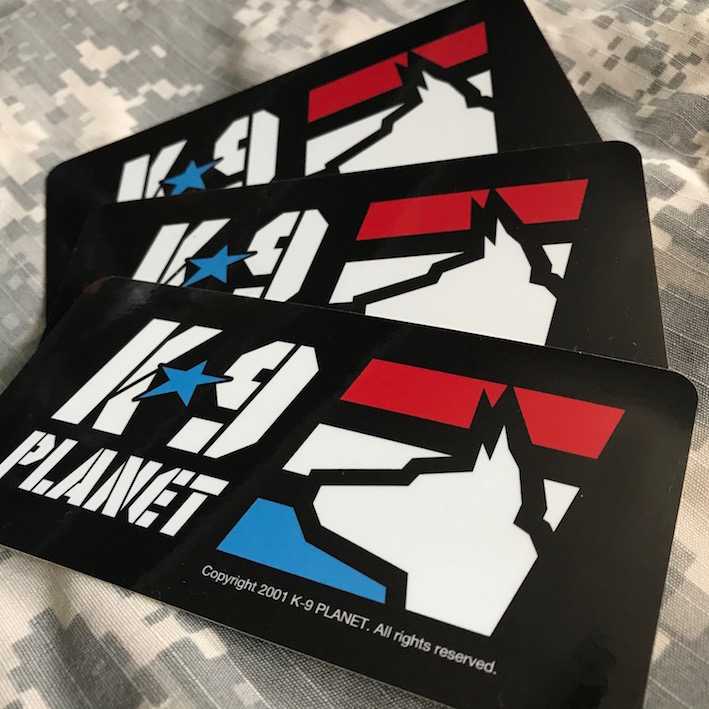 NEWデザインのK-9 PLANETステッカー発売中！