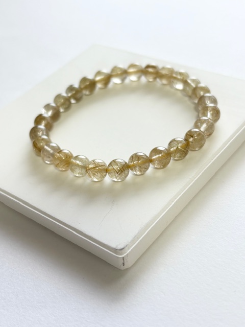 美しいルチルクォーツブレスレットが入荷しました☆彡
