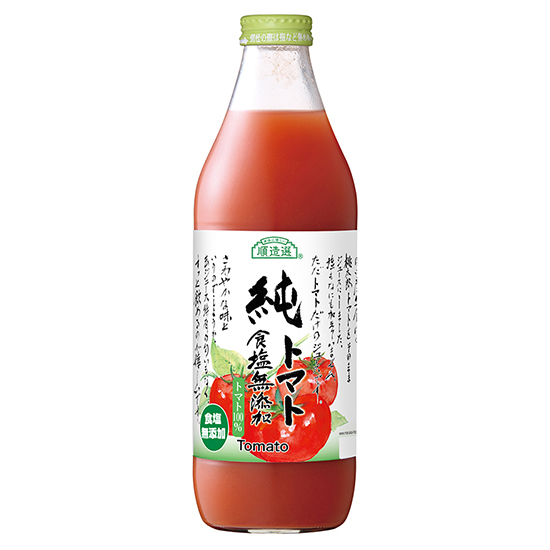 「食べる紫外線対策」と呼ばれるトマトジュース　生食用桃太郎トマト100％　無塩オーサワ 純トマト