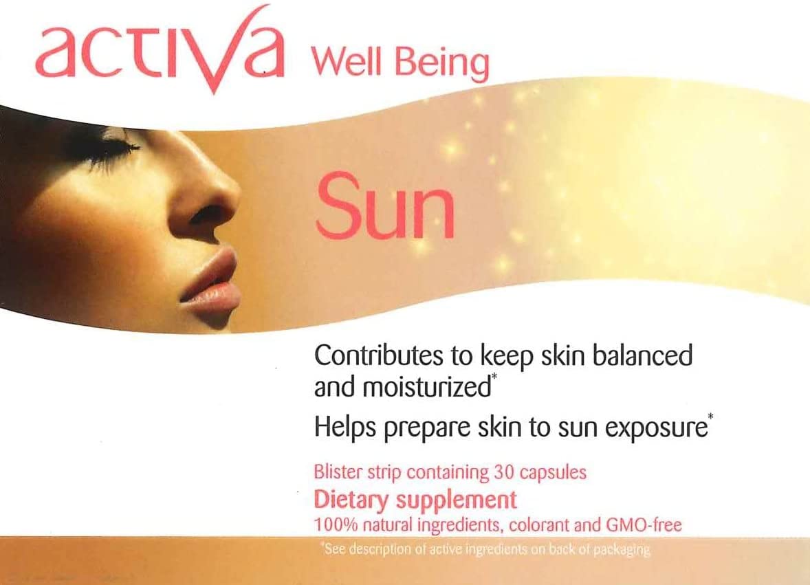 日焼けの防止と回復力の活性に！　飲む紫外線ケアActiva Sun アクティバ　サン