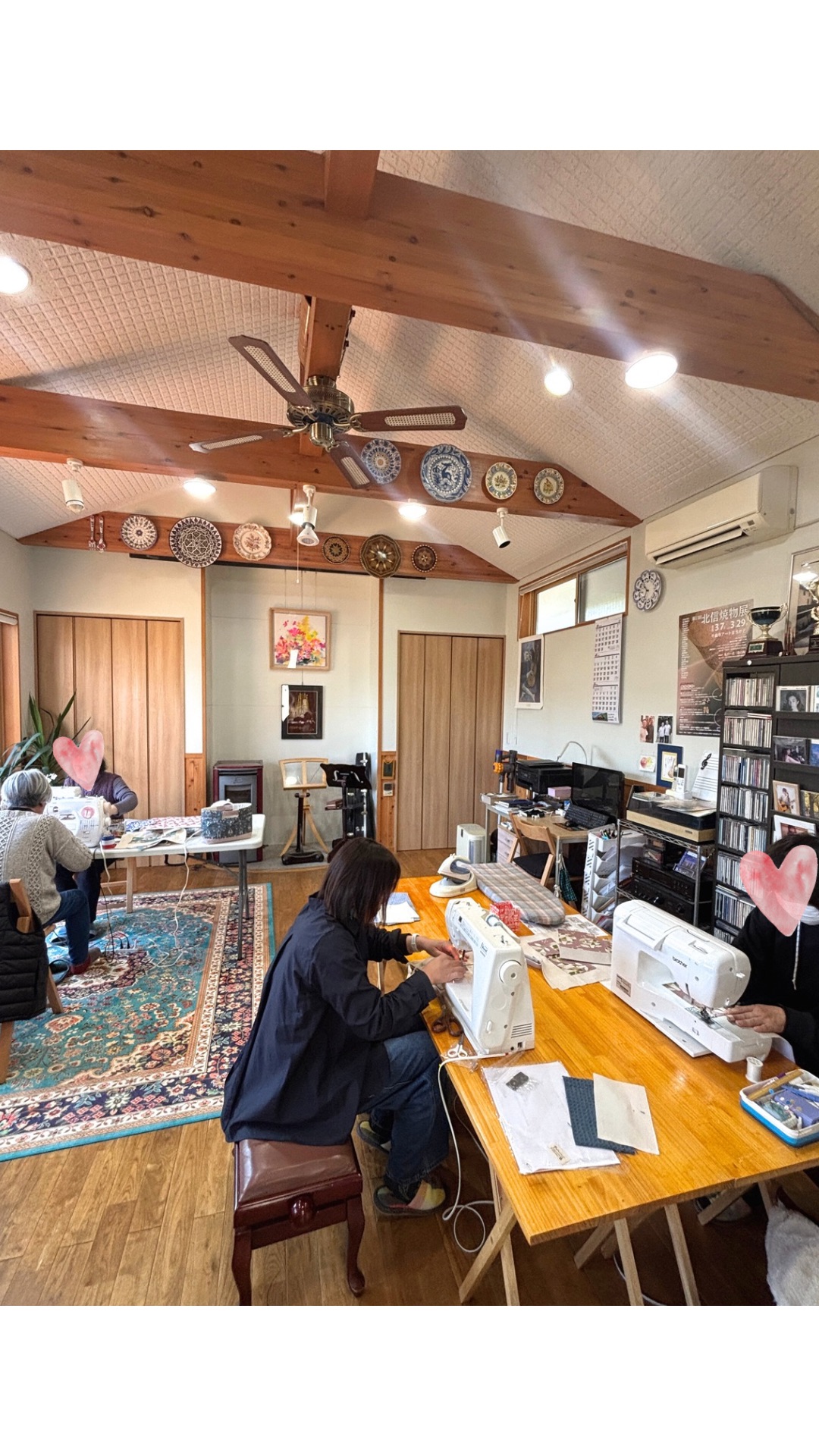 【布小物作り教室3月①】整理トートバッグ インド綿とリネンのポシェット