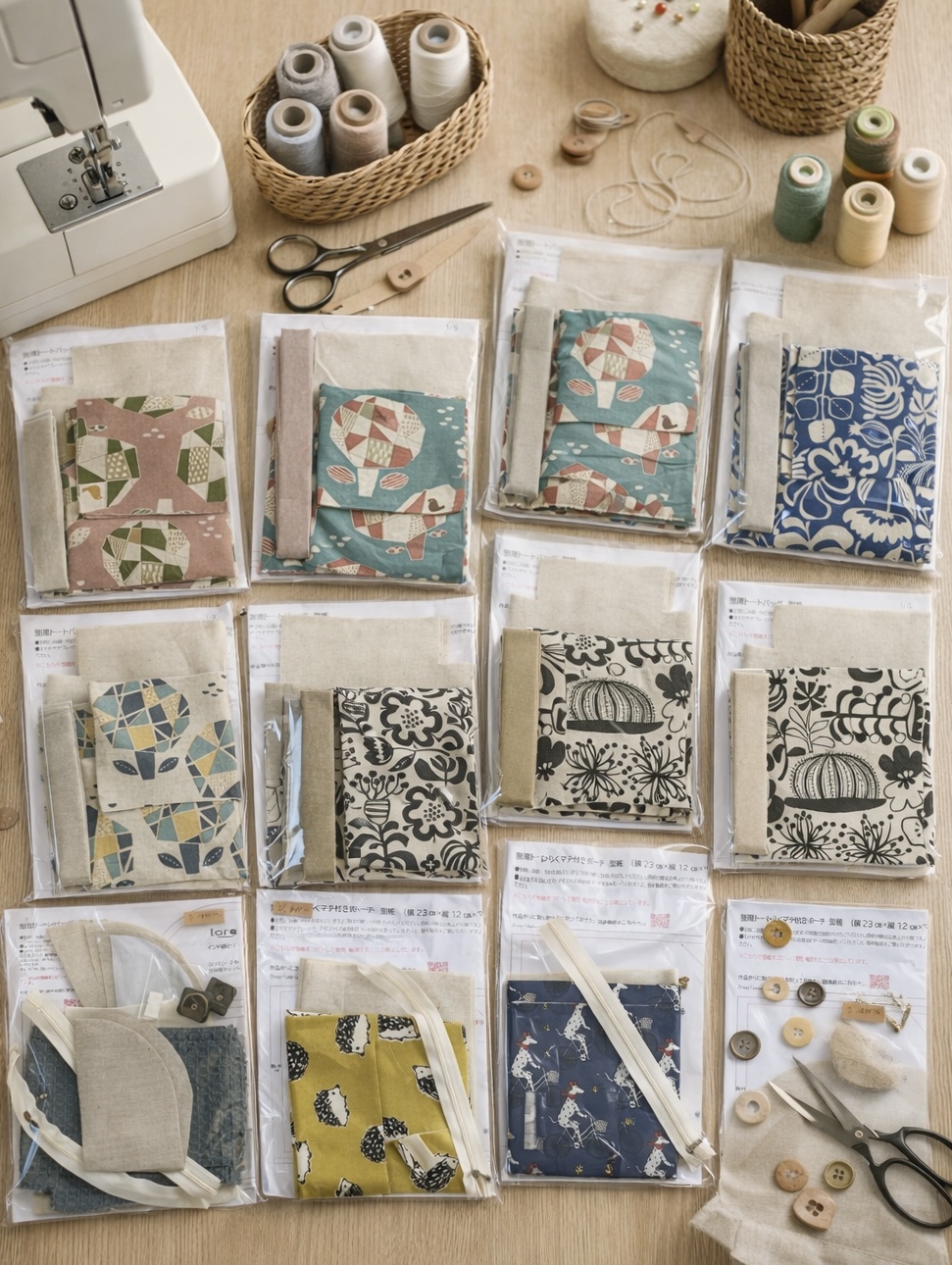 布小物作り教室の準備完了！