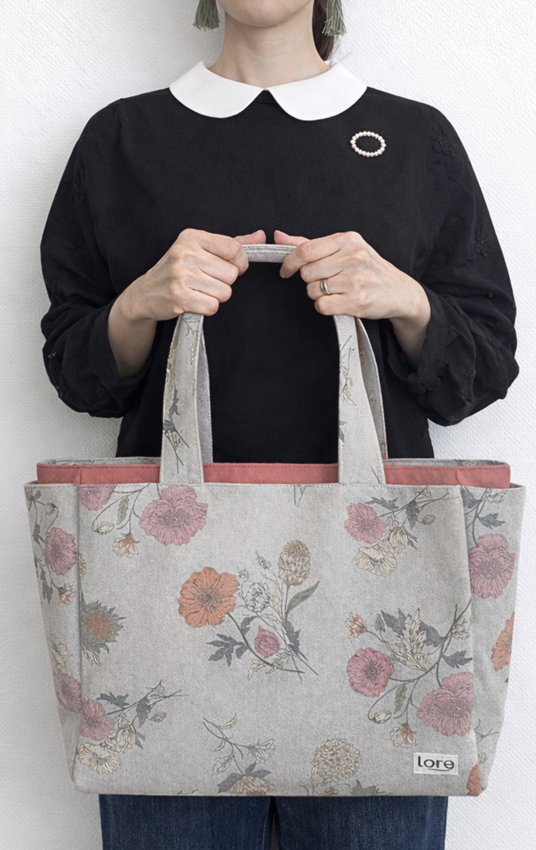 5月発売手芸キット「あおりポケットのトートバッグ」