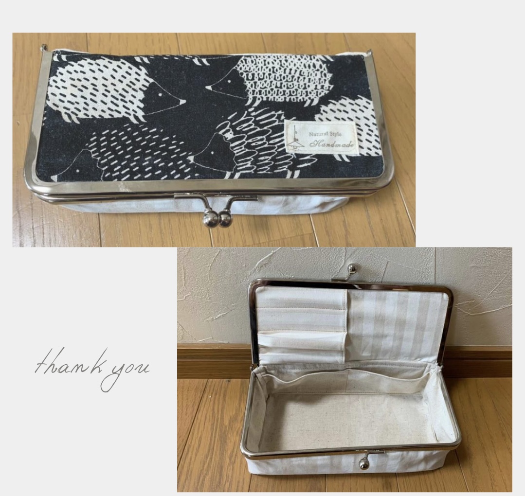 【お客様の作品】がま口ツールボックス手芸キット