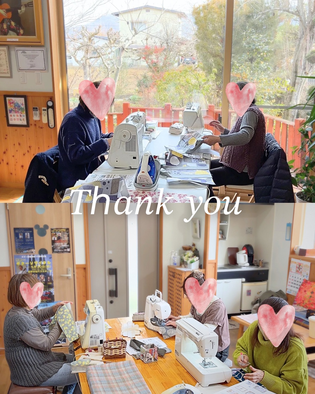 【布小物作り教室1月①】スクエアトートバッグ ワイヤーポーチ