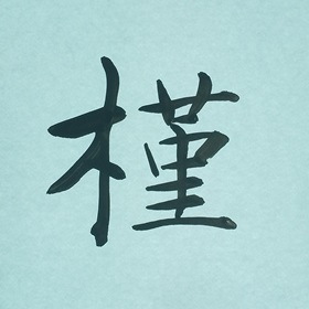 今日の筆文字　槿