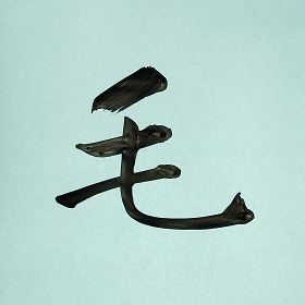 今日の筆文字　毛