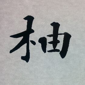 今日の筆文字　柚