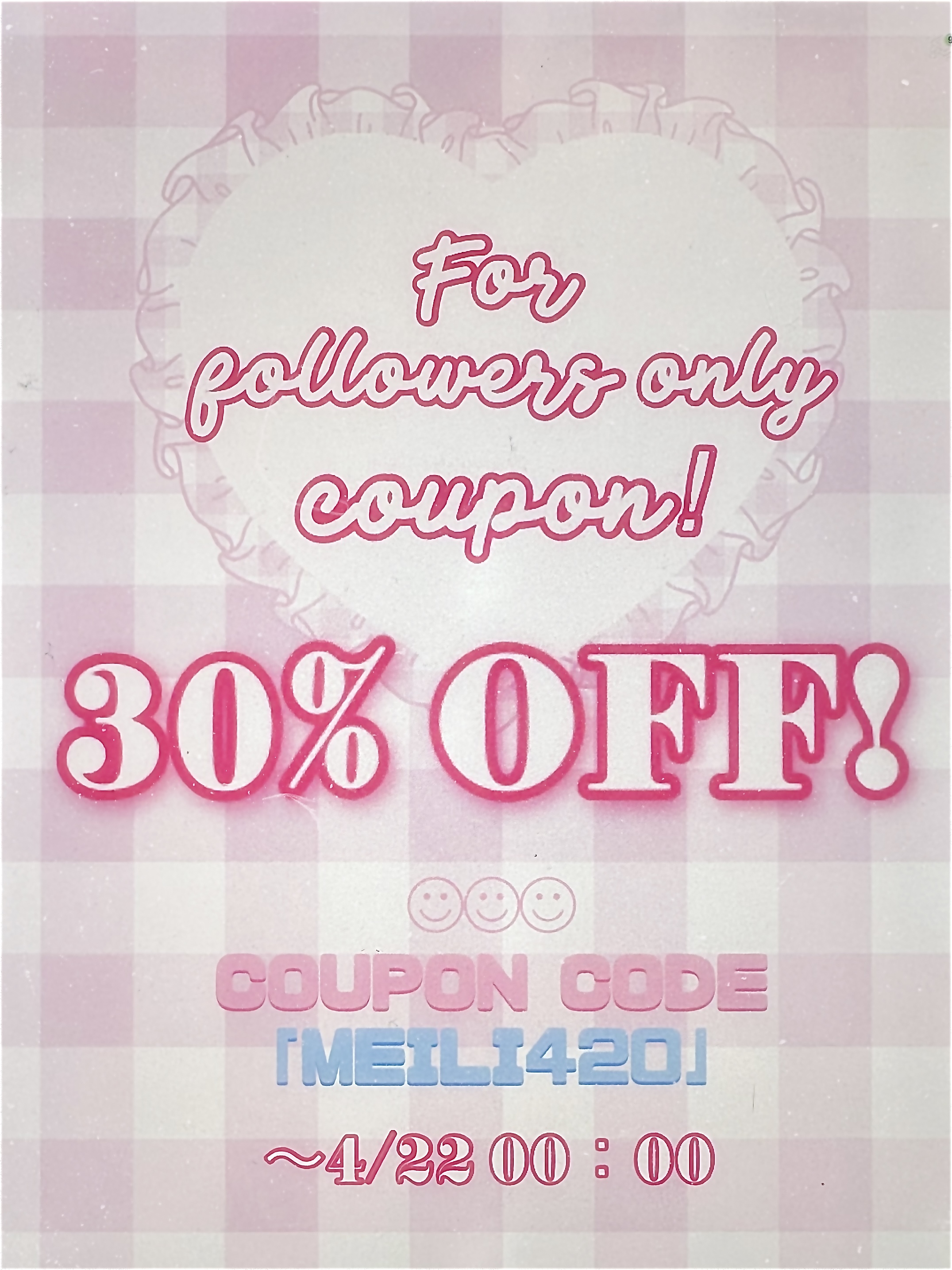 For followers only coupon