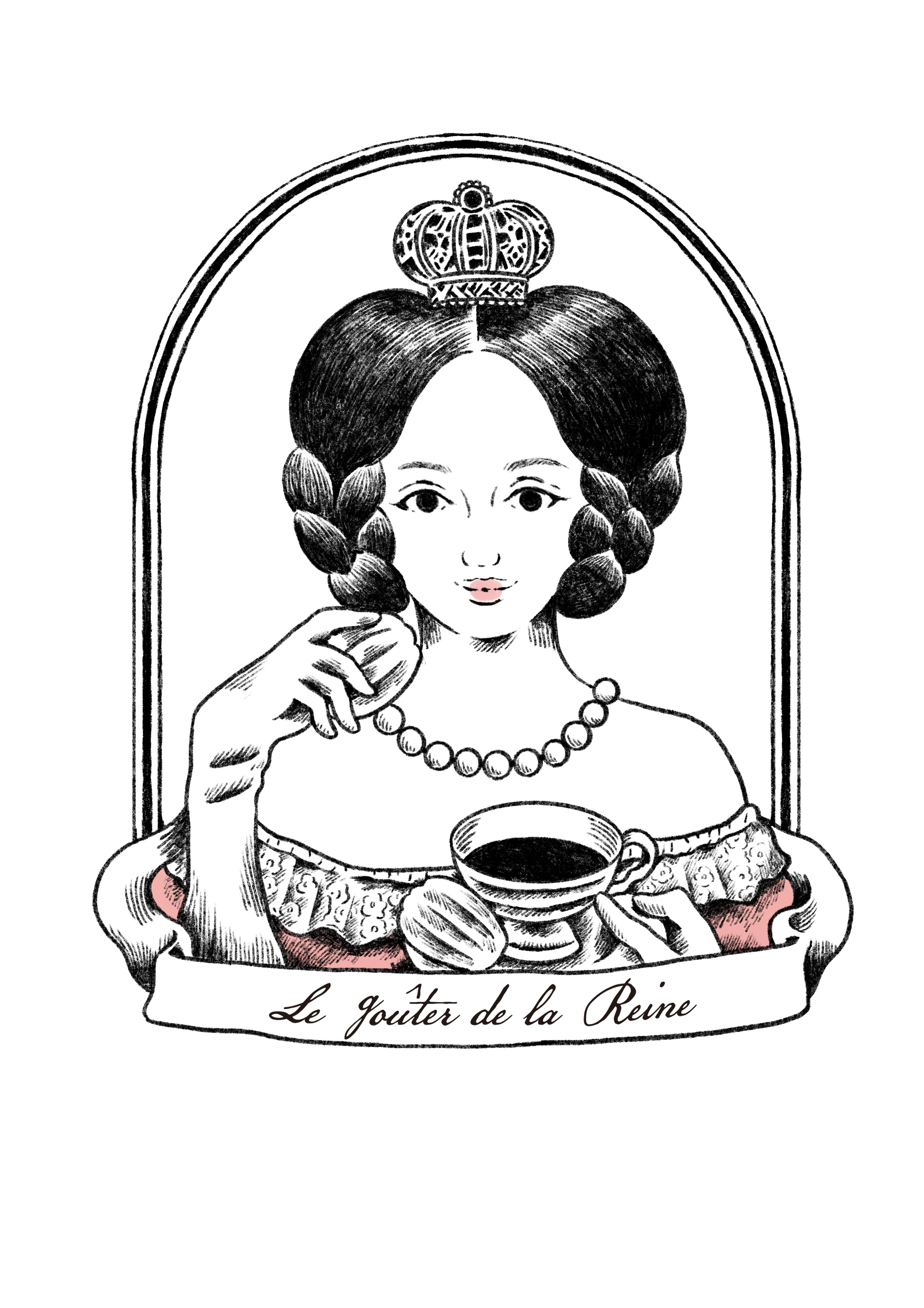 【work】ロゴデザイン『王妃のおやつ　焼菓子店』