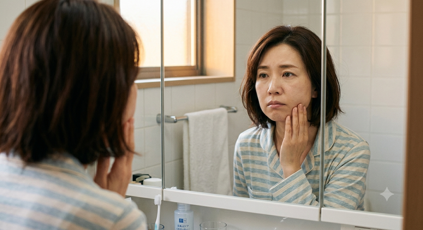 朝の顔のむくみをすっきり見せる方法｜すっきり印象を目指す毎日のホームケア