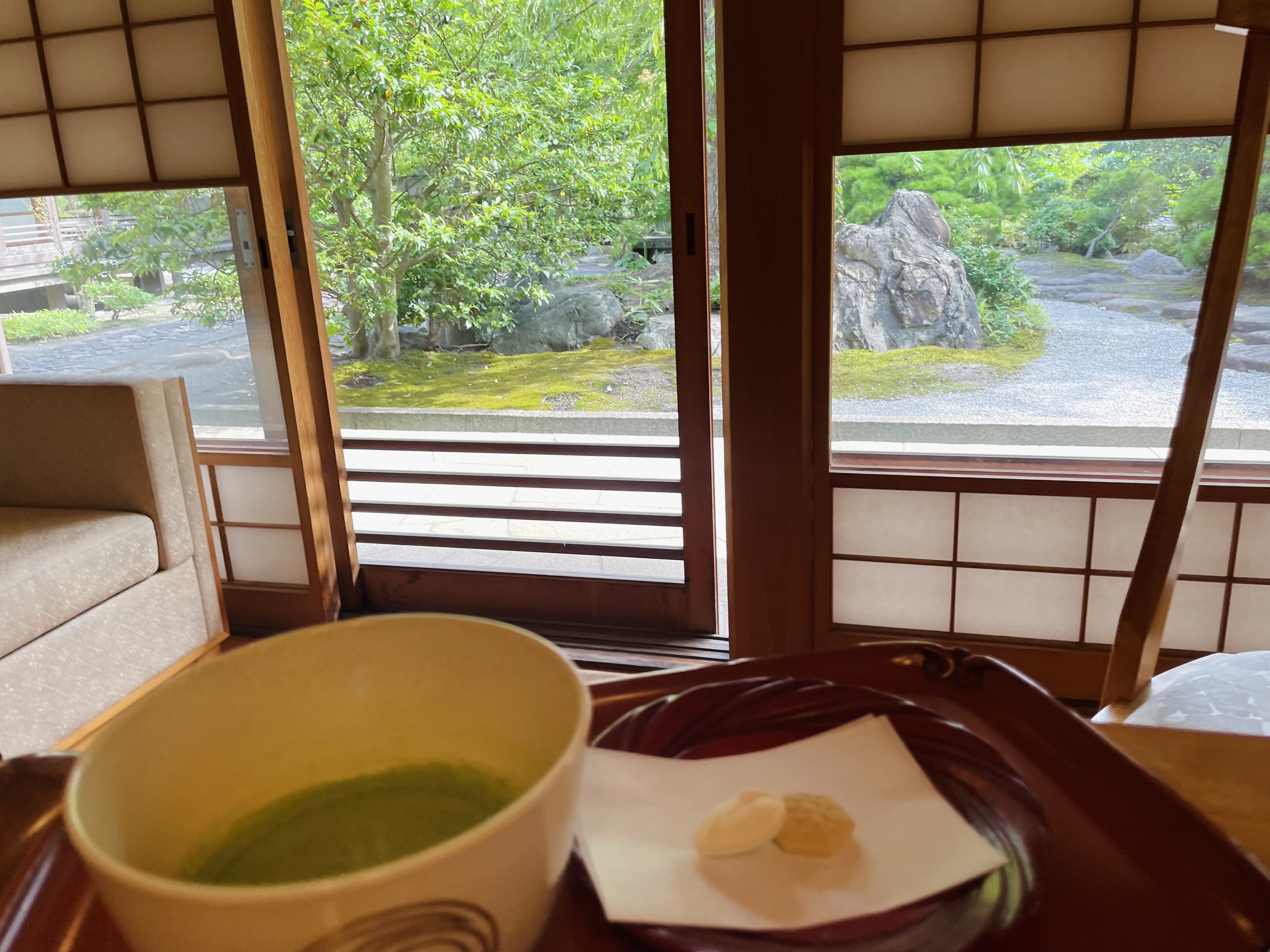 鶴岡八幡宮にてお抹茶を