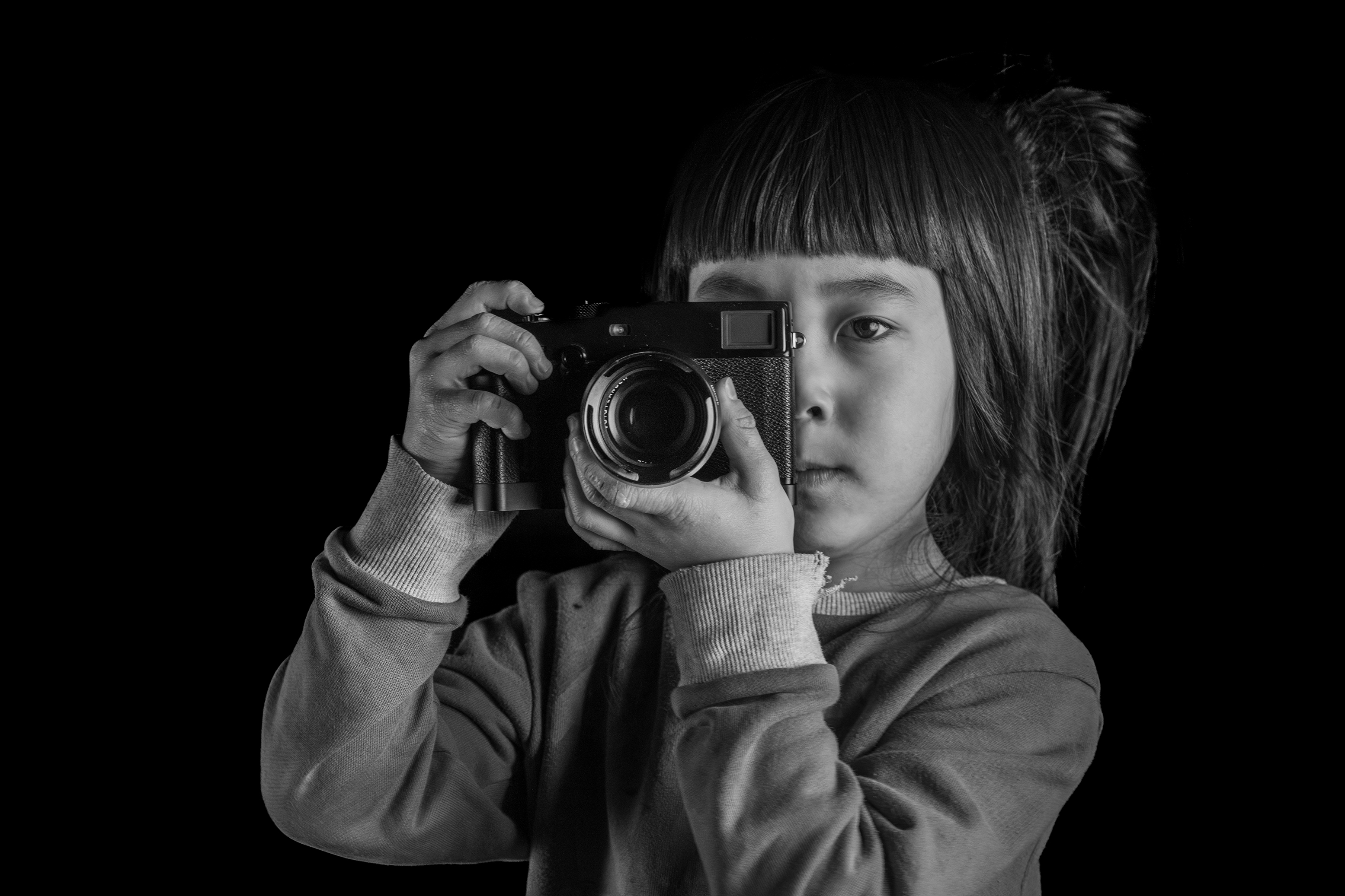 情緒豊かな子供の反応
