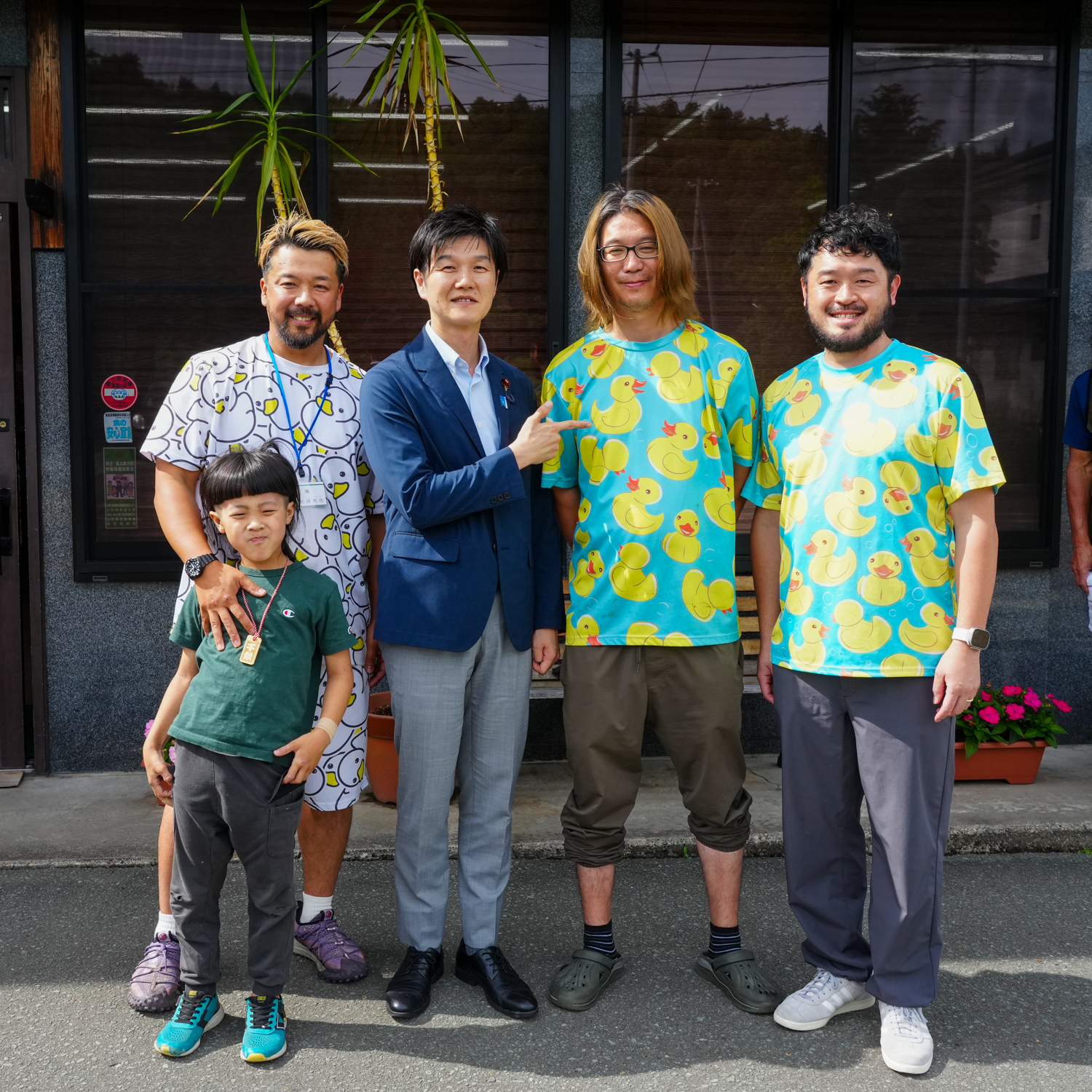 農林水産大臣 × 鴨農家