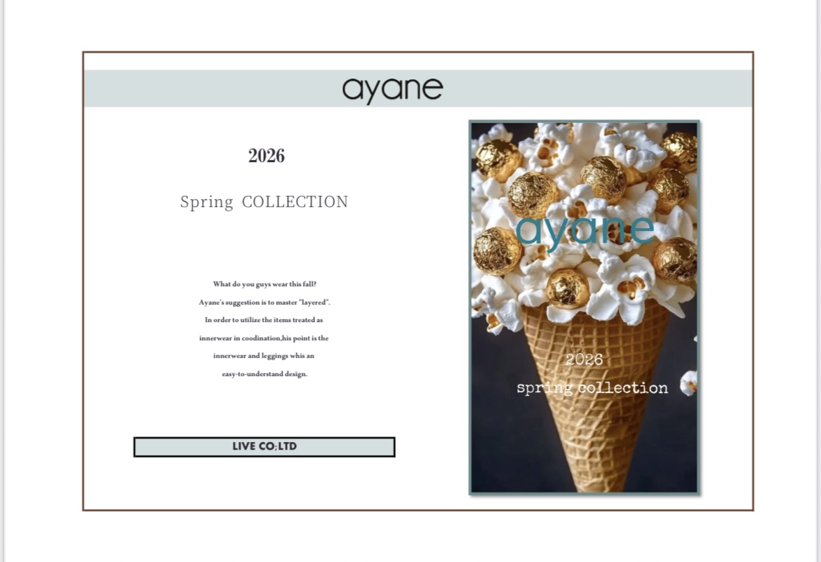 展示会LIVE11/12 16:00〜ayaneご予約はWEBより🛍️