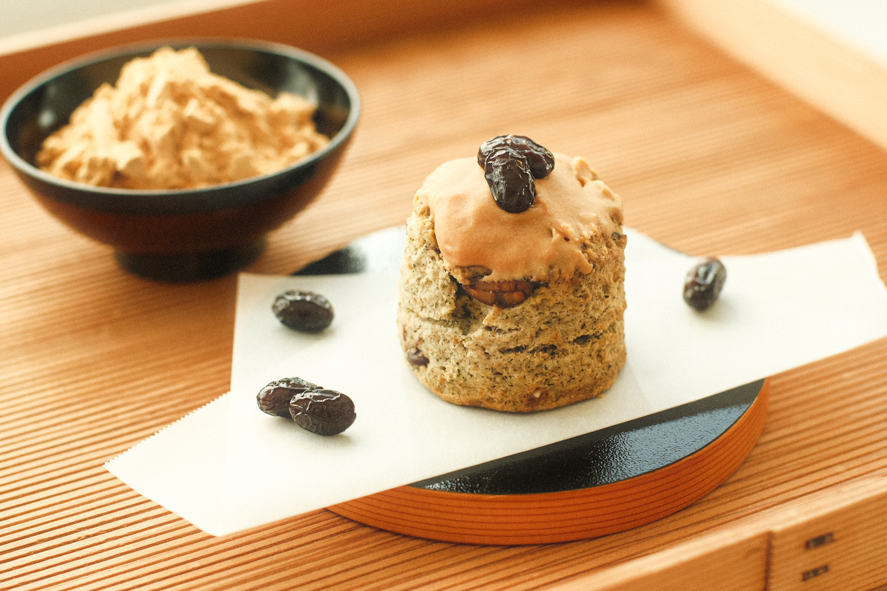 冬スコーン新発売！「黒豆ほうじ茶」