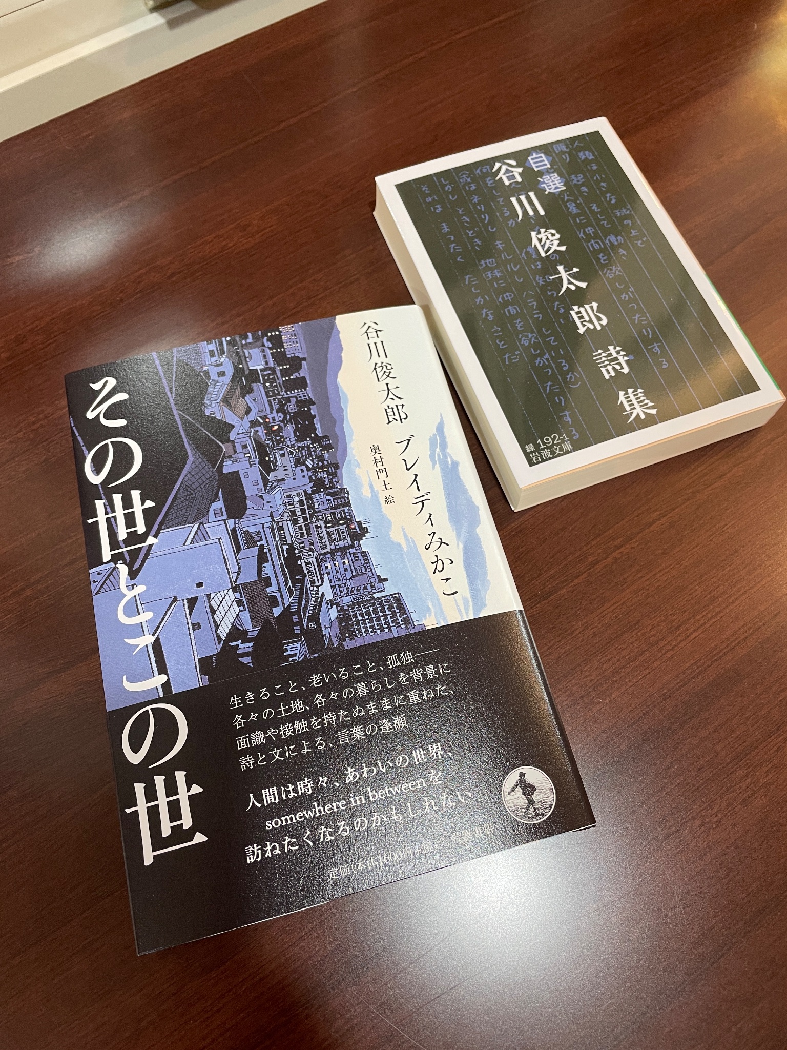 岩波書店より『その世とこの世』『自選 谷川俊太郎詩集』入荷しました！