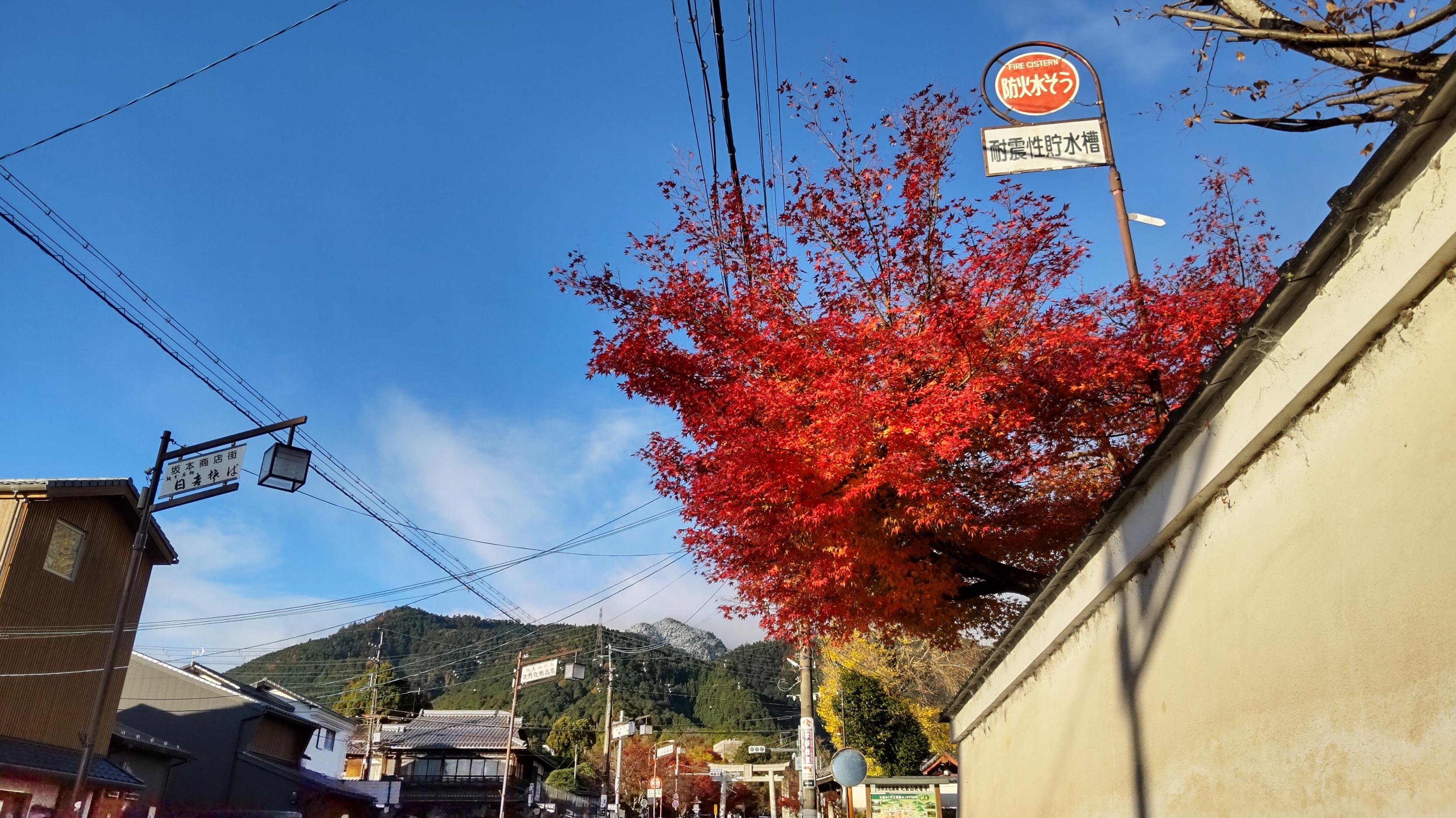 比叡山に雪が降った朝です＾＾