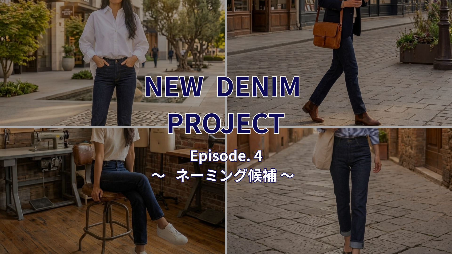 『理想のデニム』PROJECT Episode.4 〜「細めストレート」に込めた、4つの名前と物語