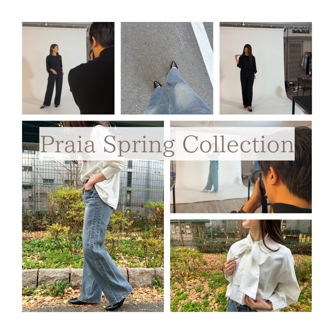 たまきです!凍える寒さもなんのその!?笑 Praia Spring Collection始動です!