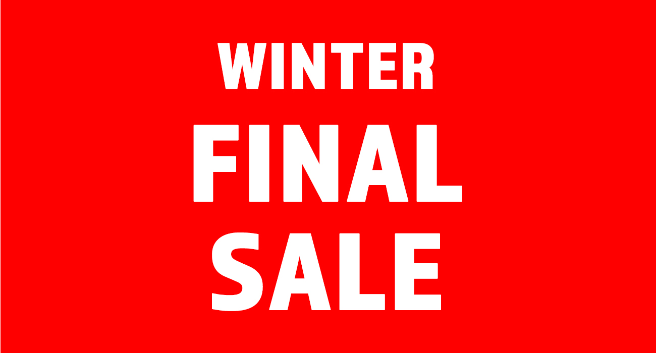 本日よりウインターファイナルセールスタート！
