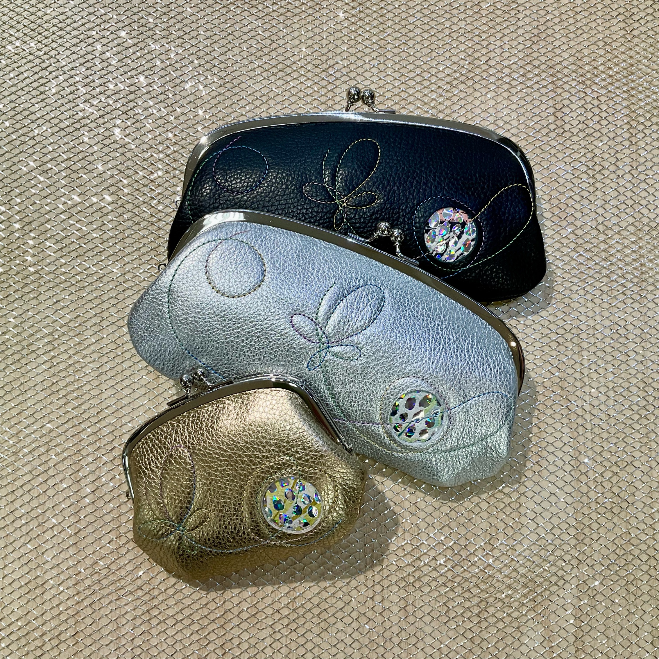 【かわいい！　親子ガマ口財布】