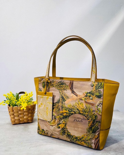 【ダコタ新作!!】明るい黄色が春を告げる🌼ミモザのトートバッグ