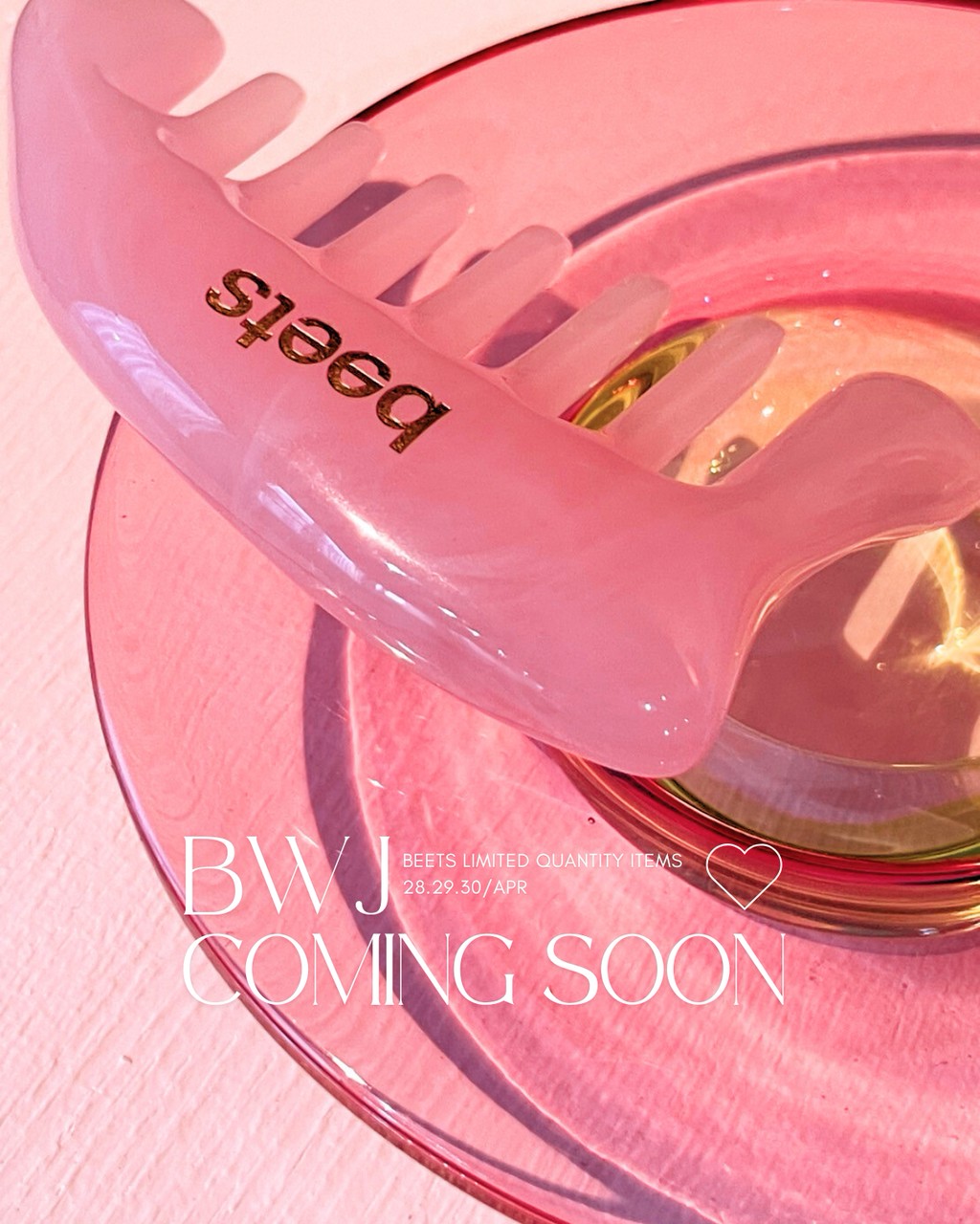 BWJ緊急速報★第2弾！beetsカッサコームに特別color ♡pink♡ 登場!