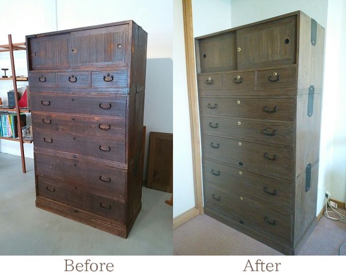 日本家具のリメイク（修理・再生）【桐の箪笥】～受け継がれる想いを、確かな技術で～　OJIKI工房