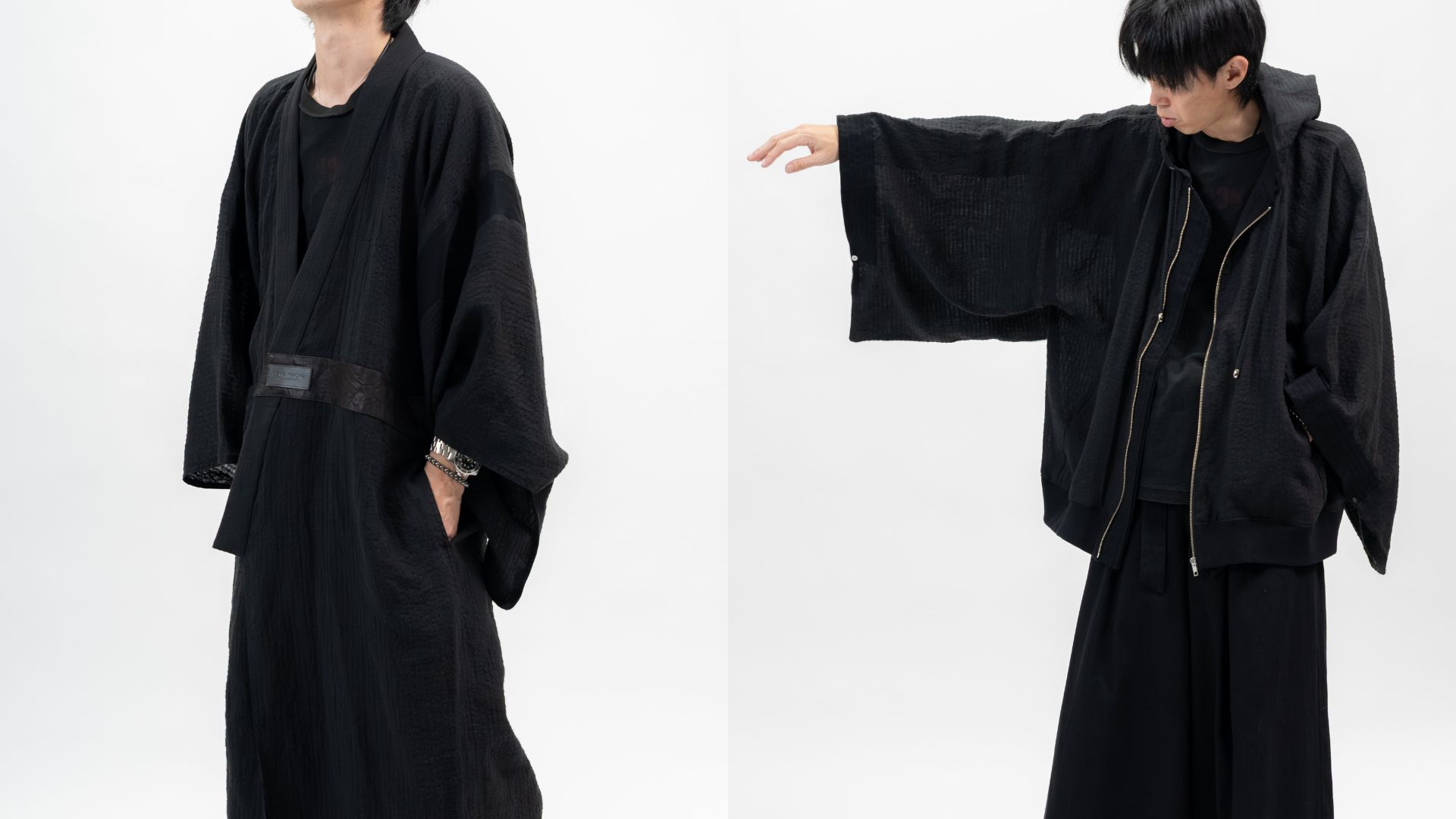 新作夏アイテム受注開始。KIMONOパーカーとKIMONO浴衣で纏う、黒の品格
