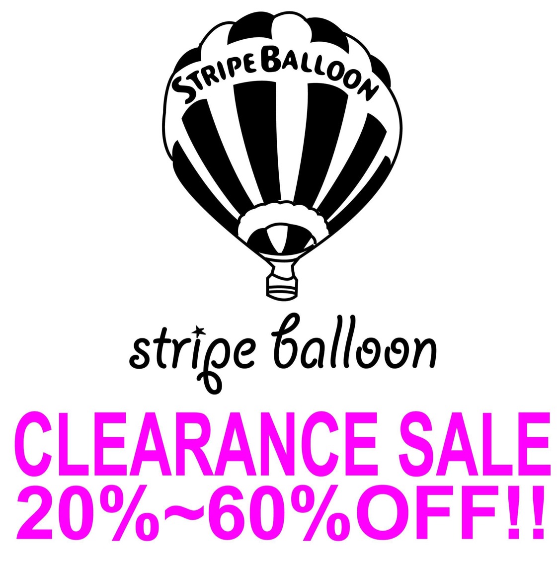 【クリアランス セール】スタート！20%〜60%OFF!!