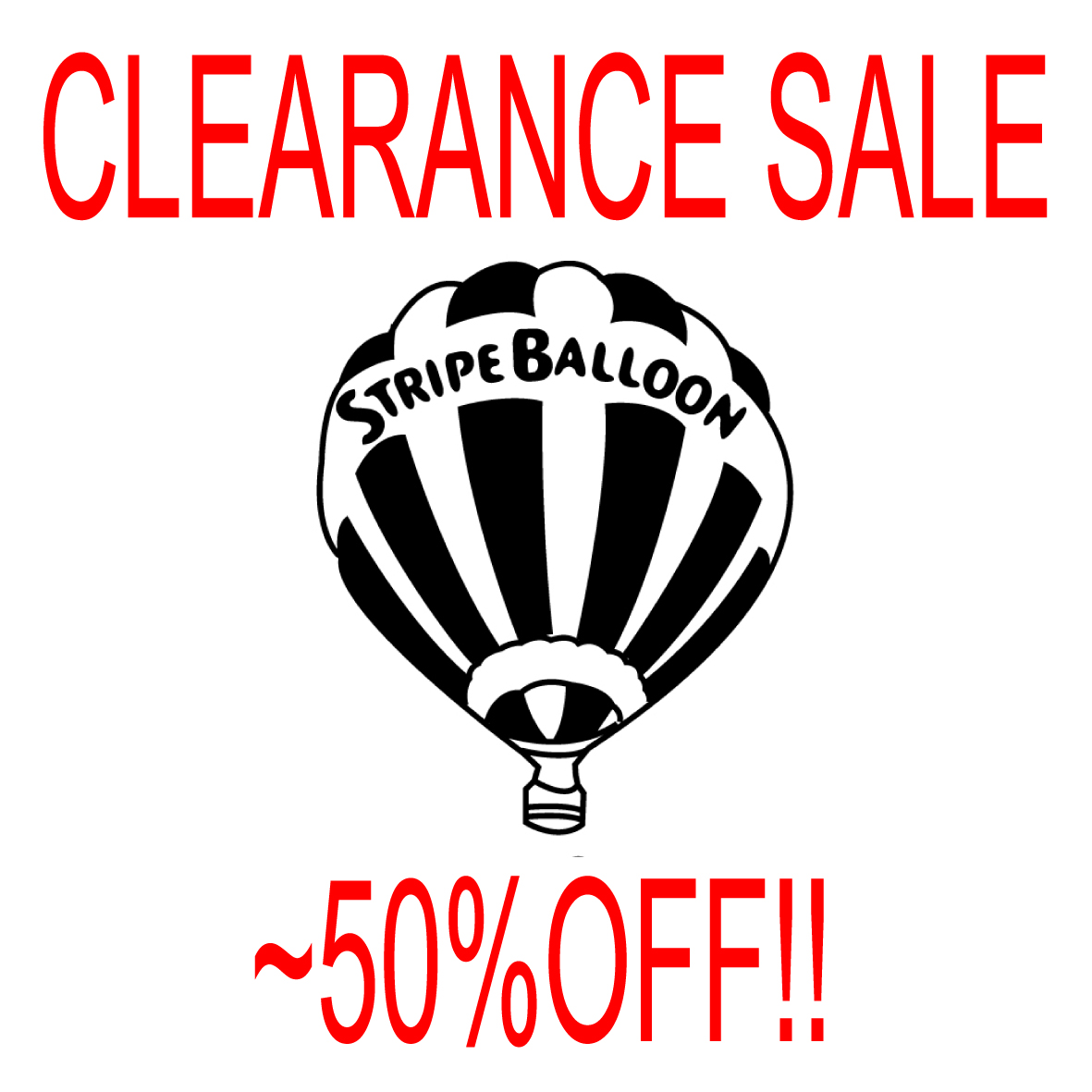 【クリアランス セール】本日スタート！「MAX 50%OFF!!」