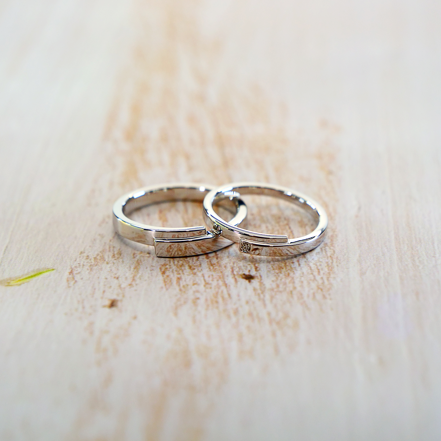 ◇受注制作◇【結婚指輪】 マリッジリング ペアリング ダイヤモンド モアサナイト 005