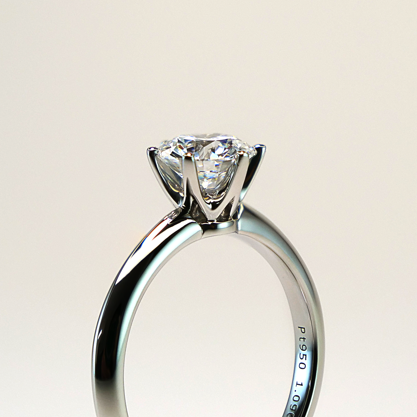 【オーダーメイド】1.090ct ダイヤ　婚約指輪・結婚指輪