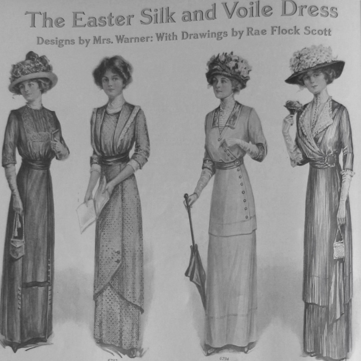1910年代の婦人服。