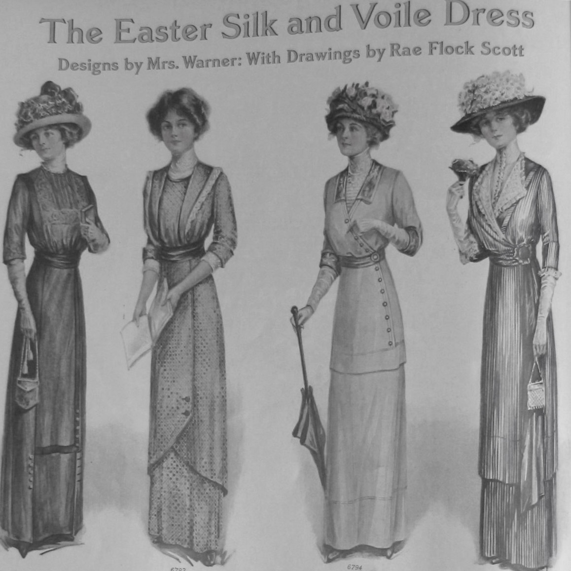 1910年代の婦人服。