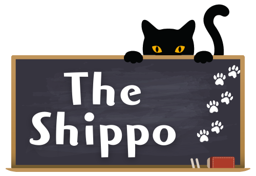 2サイズ 猫のプリンアラモードトートバッグ レトロ風水彩デザイン The Shippo 手作り猫おもちゃとねこ雑貨のお店
