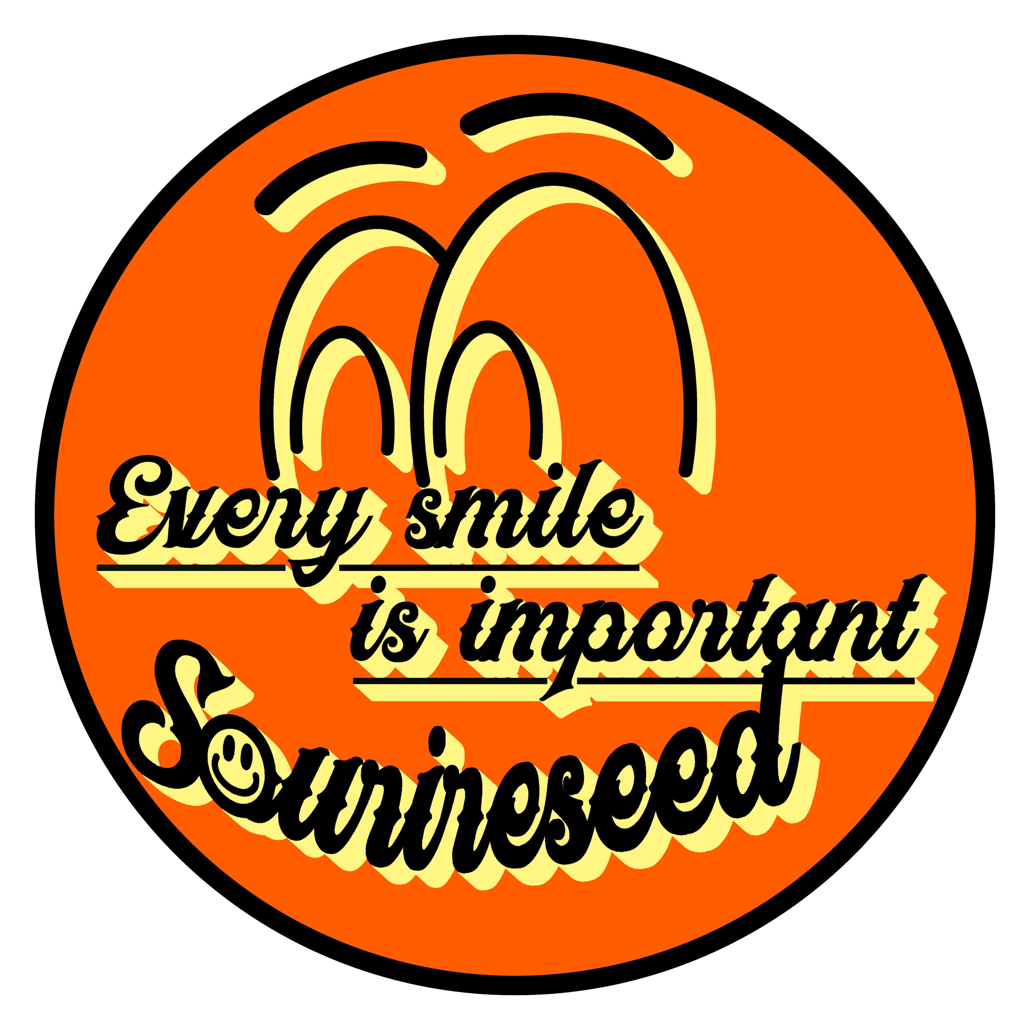 Sourireseed 髭ちゃんロゴ 10oz キャンバス スクエアサコッシュ ナイトブラック Sourireseed