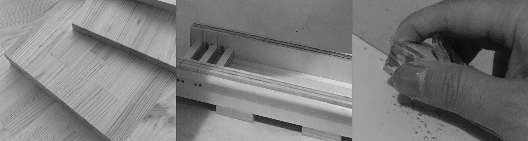素材、製作中、構造