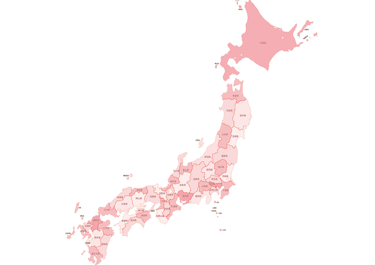 日本地図データ販売
