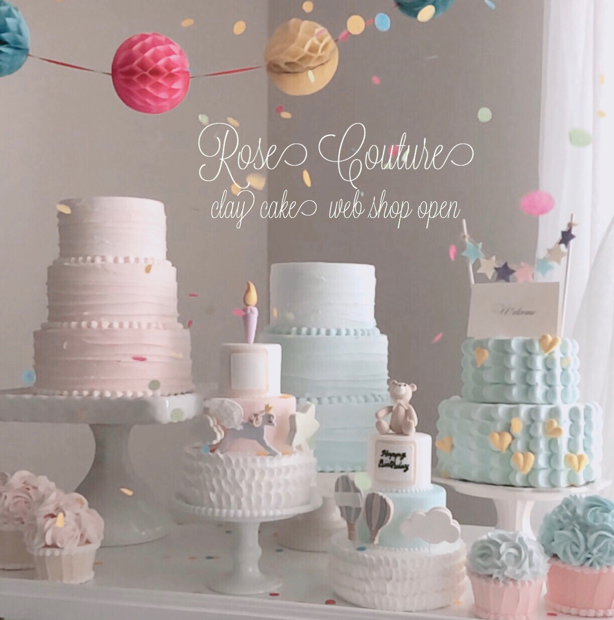 Rose Couture clay cake shop