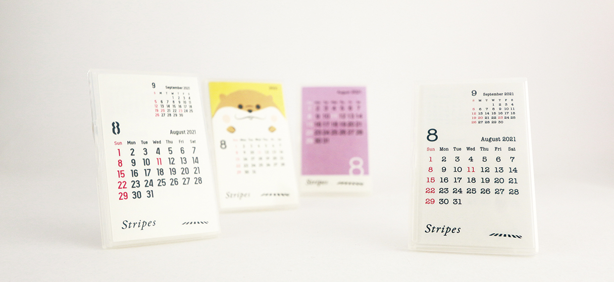 さりげないサイズの<br>
シンプル［ミニ］カレンダー