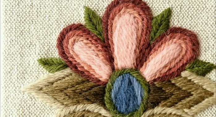 ハンガリー毛糸刺繍 Virag